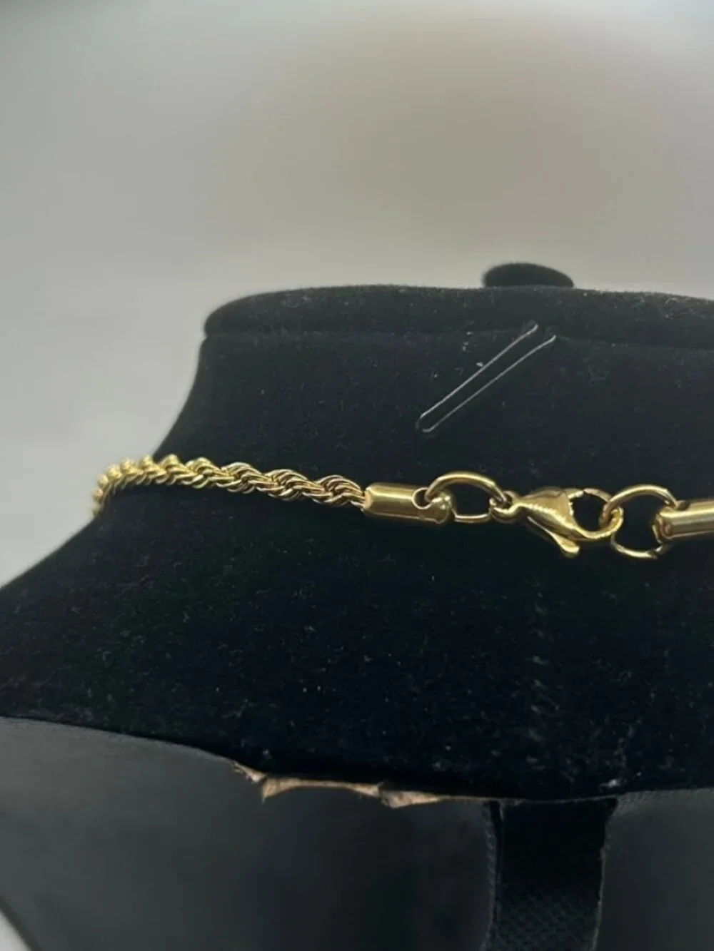 18k Real Gold Rope Chain Necklace 3mm 18 Inch Plated Womens Cute Layering